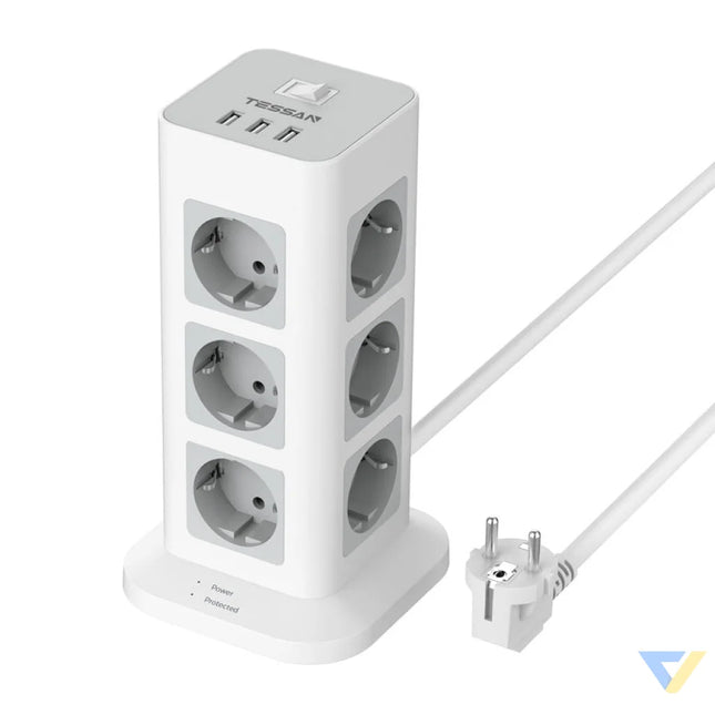 Tessan TS TPS04 DE power strip (white) Power strips