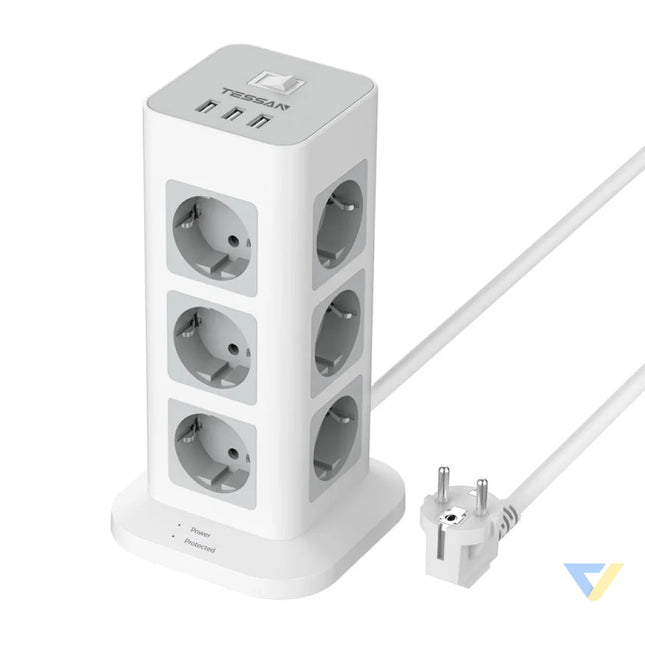 Tessan TS TPS04 DE power strip (white) Power strips