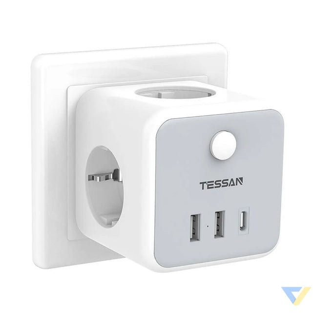 Tessan Wall Socket TS 301 DE C Power strips