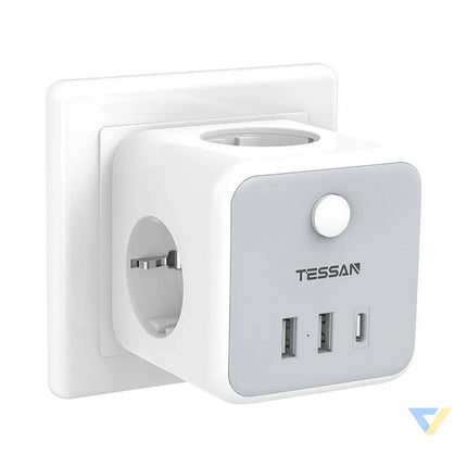 Tessan Wall Socket TS 301 DE C Power strips