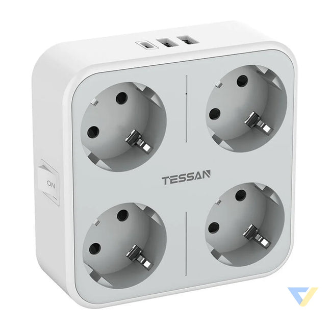 Tessan wall socket TS 302 DE C Power strips