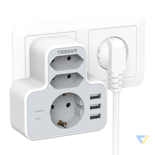 Tessan wall socket TS 327 Power strips