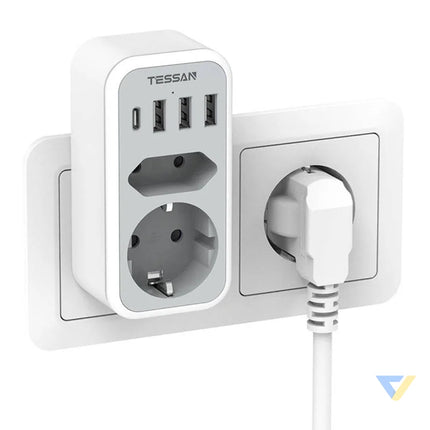 Tessan Wall Socket TS 328 DE Power strips