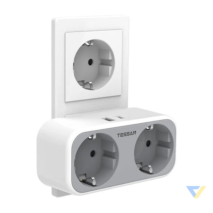 TESSAN wall socket TS WS02DE00 Power strips