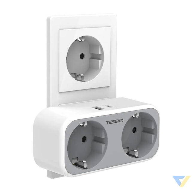 TESSAN wall socket TS WS02DE00 Power strips