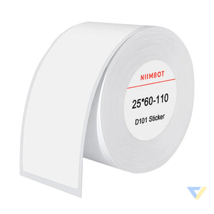 Thermal labels Niimbot stickers 25x60 mm 110 pcs (White) Labels