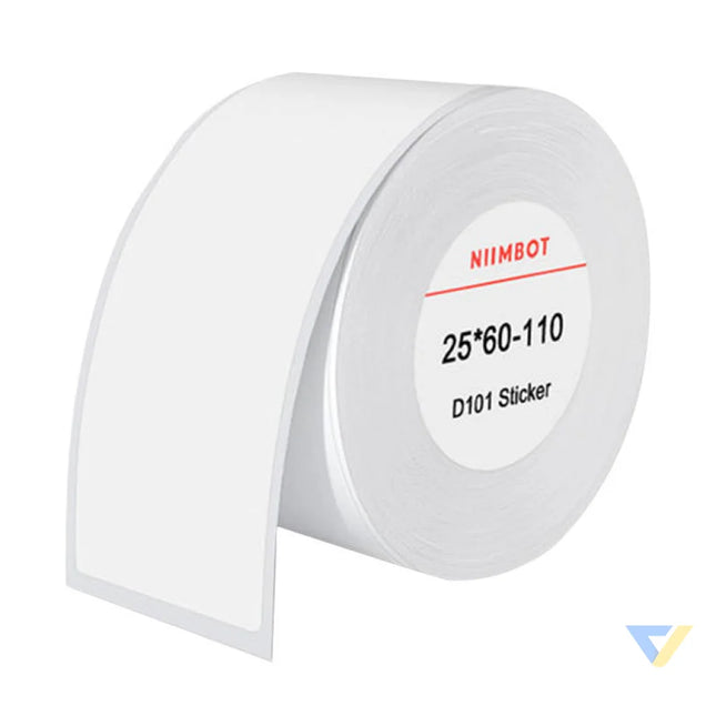 Thermal labels Niimbot stickers 25x60 mm 110 pcs (White) Labels