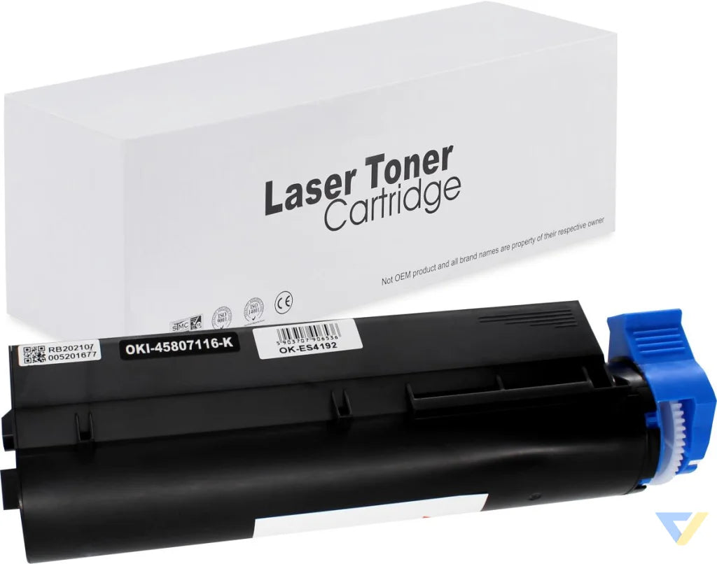 Toner for Oki | 45807116 | black | 12000 pag. | neutral box
