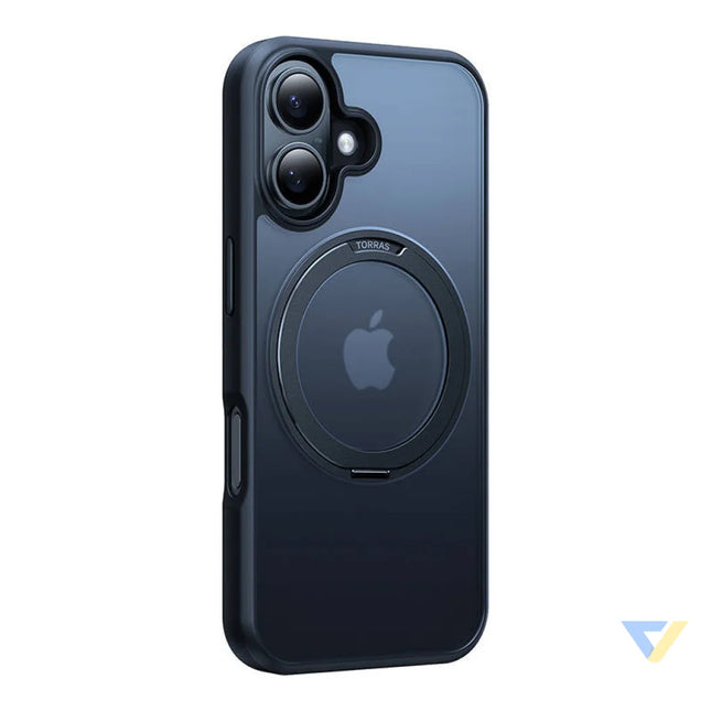 Torras Ostand Pro Case for iPhone 16 (Black) Protective cases for smartphones