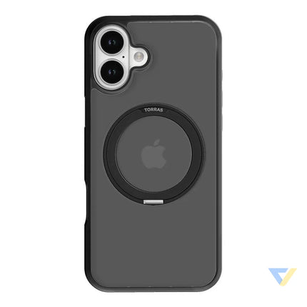 Torras Ostand Pro Case for iPhone 16 (Black) Protective cases for smartphones