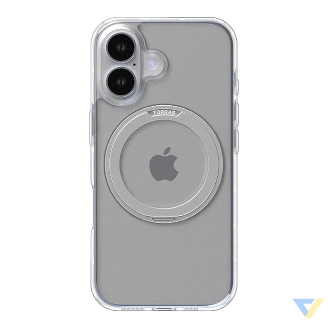 Torras Ostand Pro Case for iPhone 16 Plus (Transparent) Protective cases for smartphones