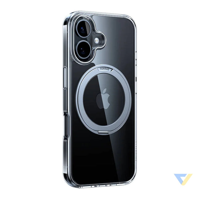 Torras Ostand Pro Case for iPhone 16 Plus (Transparent) Protective cases for smartphones