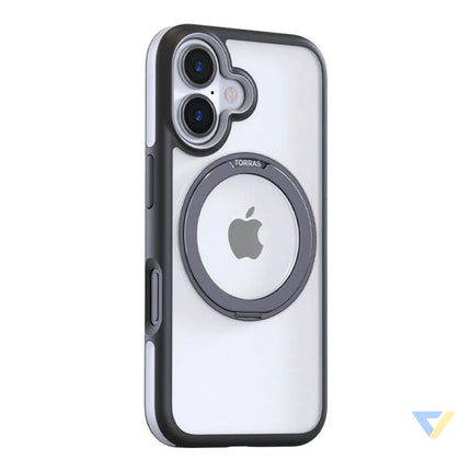 Torras Ostand R Fusion Case for iPhone 16 (Black) Protective cases for smartphones