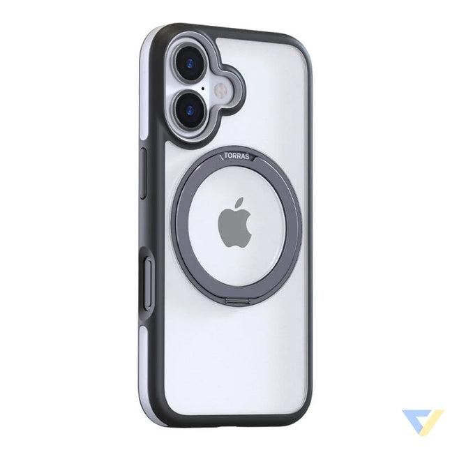 Torras Ostand R Fusion Case for iPhone 16 (Black) Protective cases for smartphones