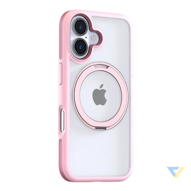 Torras Ostand R Fusion Case for iPhone 16 (Pink) Protective cases for smartphones