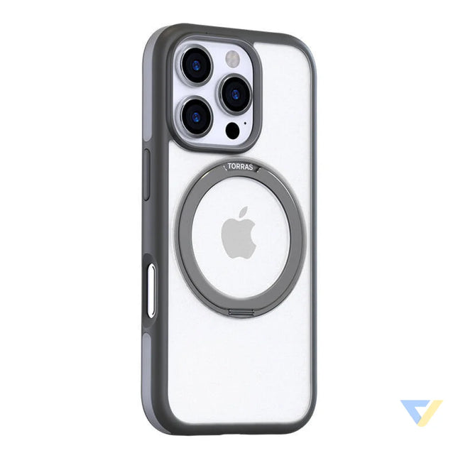 Torras Ostand R Fusion Case for iPhone 16 Pro (Gray) Protective cases for smartphones