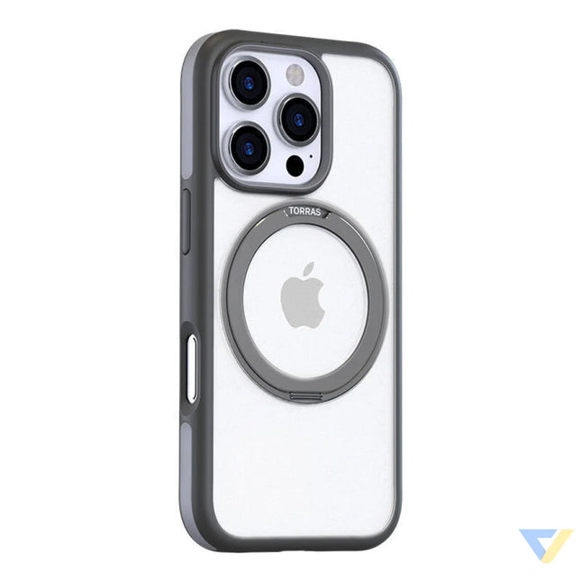 Torras Ostand R Fusion Case for iPhone 16 Pro (Gray) Protective cases for smartphones