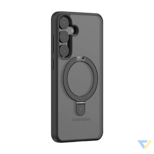 Torras Ostand Series phone case for Samsung S25 (black) Protective cases for smartphones
