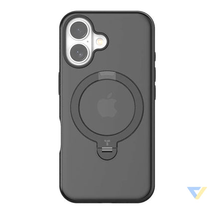 Torras Ostand Spin Case for iPhone 16 Plus (Black) Protective cases for smartphones