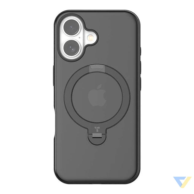 Torras Ostand Spin Case for iPhone 16 Plus (Black) Protective cases for smartphones