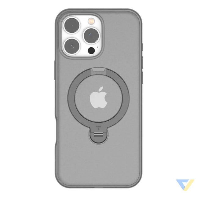 Torras Ostand Spin Case for iPhone 16 Pro Max (Gray) Protective cases for smartphones