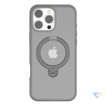 Torras Ostand Spin Case for iPhone 16 Pro Max (Gray) Protective cases for smartphones