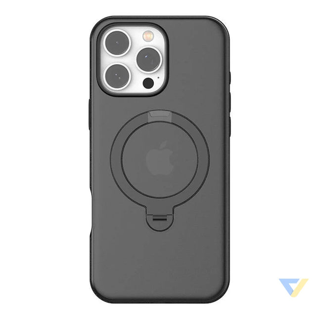 Torras Ostand Spin Case for iPhone 16 ProMax (Black) Protective cases for smartphones
