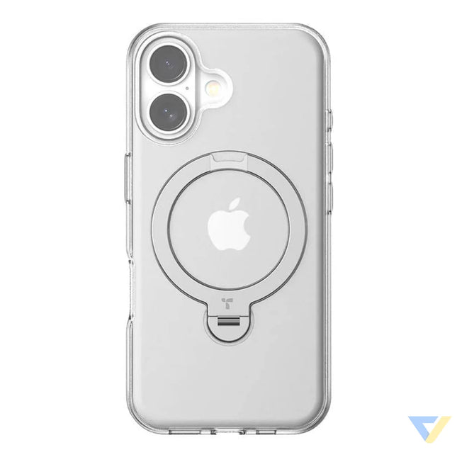 Torras Ostand Spin Case for iPhone 16 (Transparent) Protective cases for smartphones
