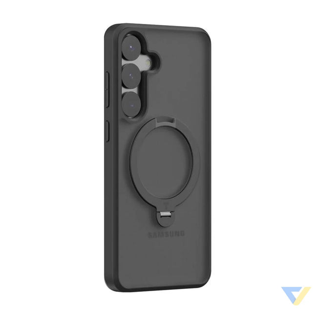 Torras Ostand Spin Series Phone Case for Samsung S25 + (black) Protective cases for smartphones