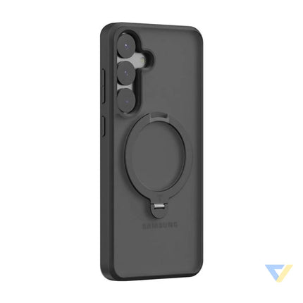 Torras Ostand Spin Series Phone Case for Samsung S25 + (black) Protective cases for smartphones