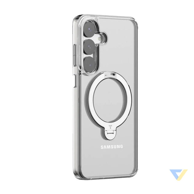 Torras Ostand Spin Series phone case for Samsung S25 (transparent) Protective cases for smartphones
