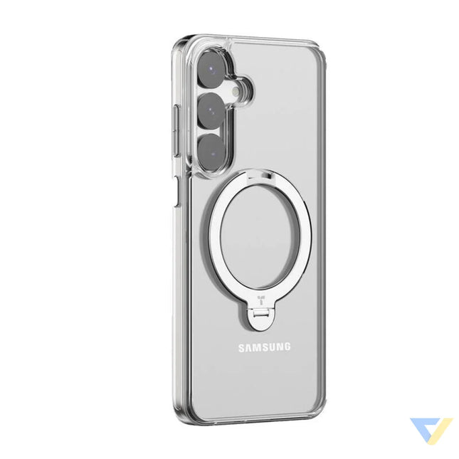 Torras Ostand Spin Series phone case for Samsung S25 (transparent) Protective cases for smartphones