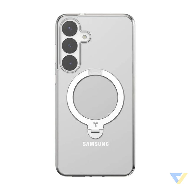 Torras Ostand Spin Series phone case for Samsung S25 (transparent) Protective cases for smartphones