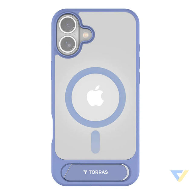 Torras Pstand Series Case for iPhone 16 (Blue) Protective cases for smartphones