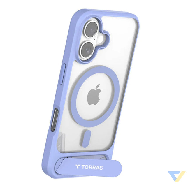 Torras Pstand Series Case for iPhone 16 (Blue) Protective cases for smartphones