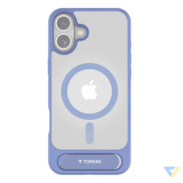 Torras Pstand Series Case for iPhone 16 (Blue) Protective cases for smartphones