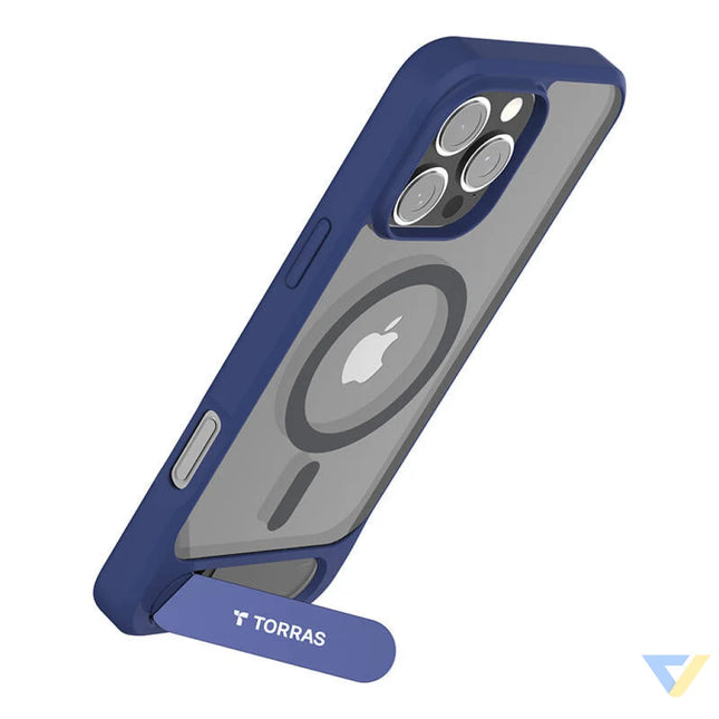 Torras Pstand Series Case for iPhone 16 Pro (Blue) Protective cases for smartphones