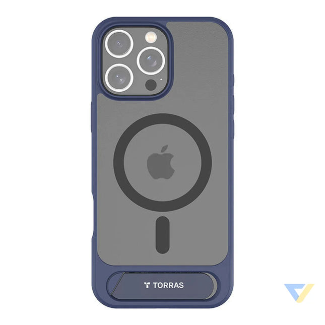 Torras Pstand Series Case for iPhone 16 Pro (Blue) Protective cases for smartphones