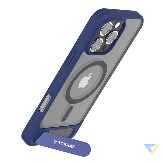Torras Pstand Series Case for iPhone 16 Pro (Blue) Protective cases for smartphones