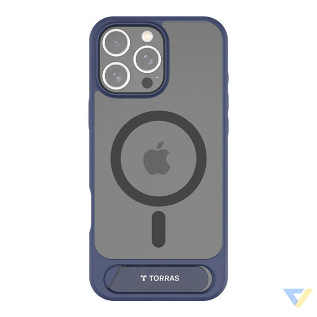 Torras Pstand Series Case for iPhone 16 Pro (Blue) Protective cases for smartphones