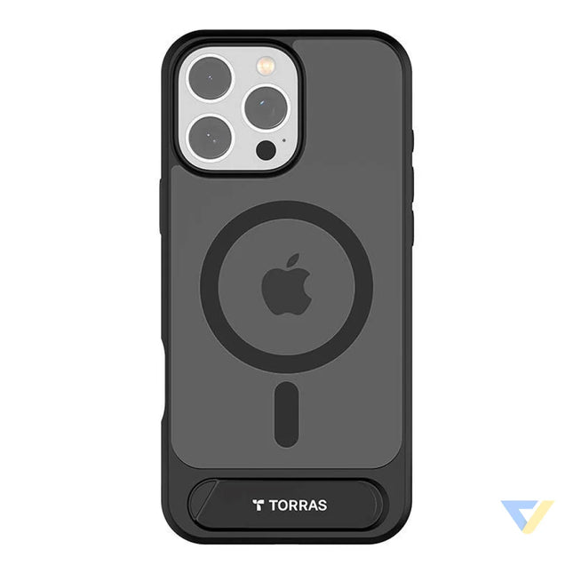 Torras Pstand Series Case for iPhone 16 Pro Max (black) Protective cases for smartphones