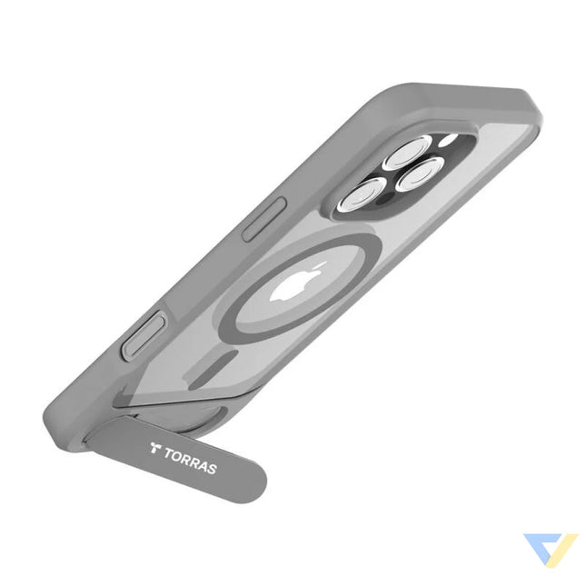 Torras Pstand Series Case for iPhone 16 Pro Max (gray) Protective cases for smartphones