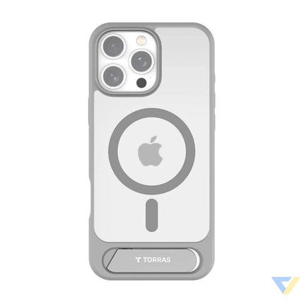 Torras Pstand Series Case for iPhone 16 Pro Max (gray) Protective cases for smartphones
