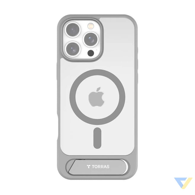 Torras Pstand Series Case for iPhone 16 Pro Max (gray) Protective cases for smartphones