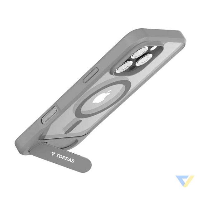 Torras Pstand Series Case for iPhone 16 Pro Max (gray) Protective cases for smartphones