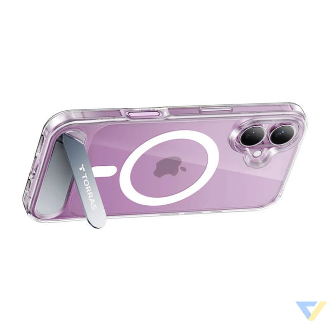 Torras Pstand Series Case for iPhone 16 (Transparent) Protective cases for smartphones