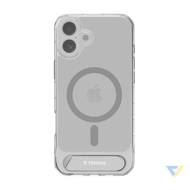 Torras Pstand Series Case for iPhone 16 (Transparent) Protective cases for smartphones