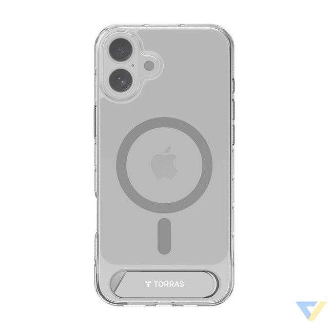 Torras Pstand Series Case for iPhone 16 (Transparent) Protective cases for smartphones