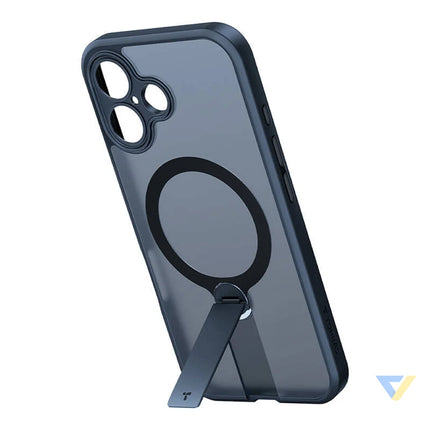 Torras Pstand Spin Case for iPhone 16 (Black) Protective cases for smartphones