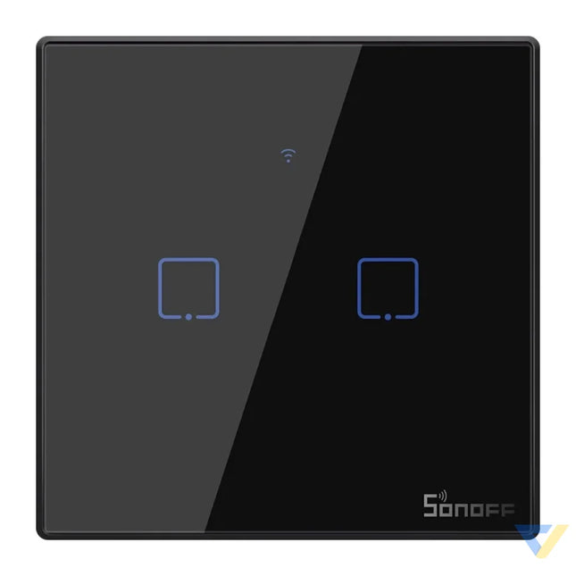 Touch light switch WiFi + RF 433 Sonoff T3 EU TX (2 channel) Switches